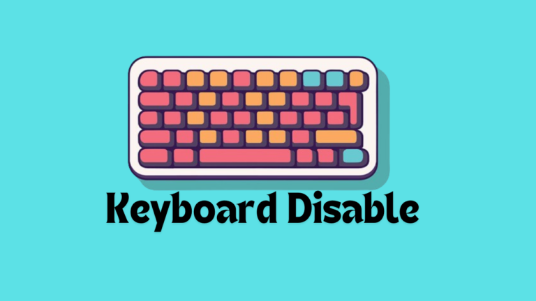 How to disable laptop keyboard in win 10