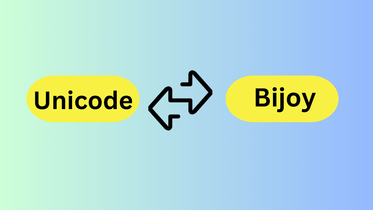 unicode to bijoy convert